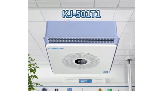 OEM ODM Ceiling-Mounted Plasma Air Purifier, Smart Air Sterilizer with HEPA Filter, Energy-Saving, Eco-Friendly, Air Purification System, Kj-501t1